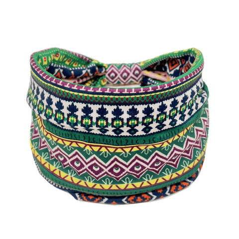 Bandeau pour cheveux avec fleurs de Datura, élastique et absorbant la transpiration, accessoires pour cheveux larges pour femmes