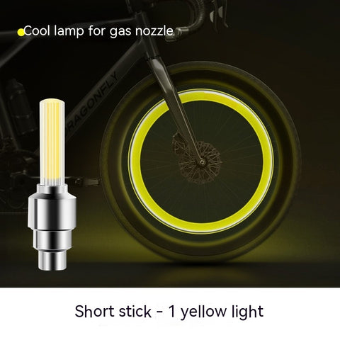 Neon Lights Tyre Wheel Valve Cap Light LED Car Tire Valve Caps Air Cover Tire Rim Valve Wheel Stem Cap Bike Light - Fashionner
