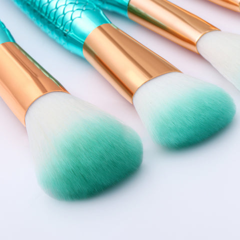 Pinceaux de maquillage en forme de sirène