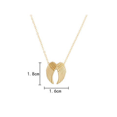 Fashion Jewelry Ladies Pendant Angel Wings Card Necklace - Fashionner