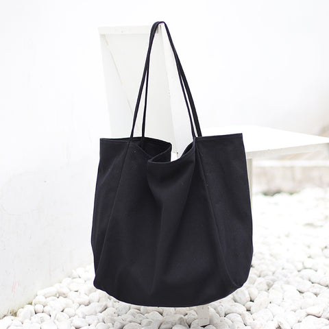 Women Handbags High Capacity Shoulder Bags For Shopping Canvas Totes - Fashionner