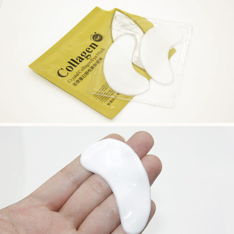 Masque oculaire apaisant en cristal de collagène coloré améliore les ridules