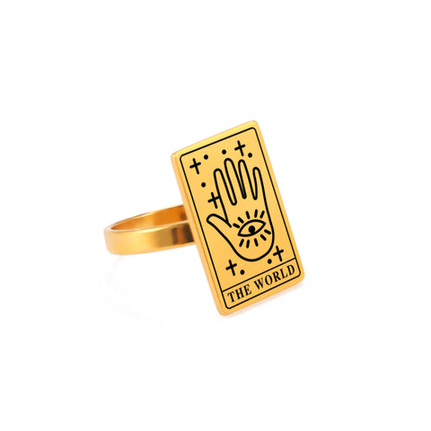Bague Tarot Constellation Couple Étudiant