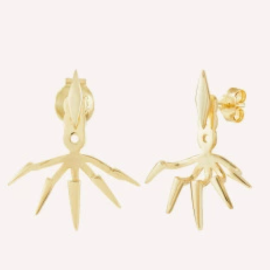 Buy Copper-Inlaid Zircon Stud Earrings Plain Hoop Drop Heart online at Fashionner.