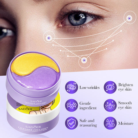 Masque contour des yeux hydratant et raffermissant au collagène et à la lavande