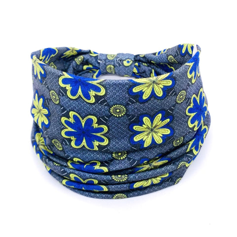 Bandeau pour cheveux avec fleurs de Datura, élastique et absorbant la transpiration, accessoires pour cheveux larges pour femmes