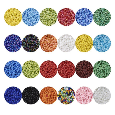 Perles de millet Perles de verre Ensemble combiné double boîte