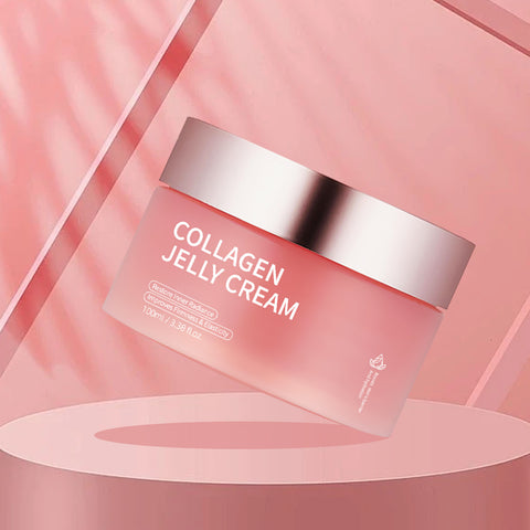 Crème Visage Gelée au Collagène Niacinamide Gel Hydratant et Éclaircissant Masque Facial Anti-âge Resserre les Pores Essence Crème Gelée