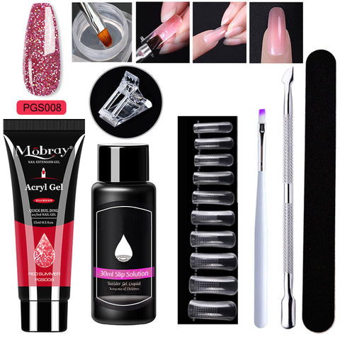 7-Piece Nail Art Crystal Extender Set - Fashionner
