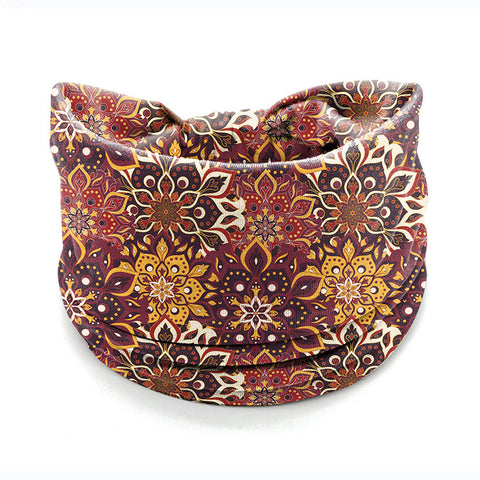 Bandeau pour cheveux avec fleurs de Datura, élastique et absorbant la transpiration, accessoires pour cheveux larges pour femmes