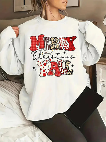 Pull à col rond de Noël pour femmes