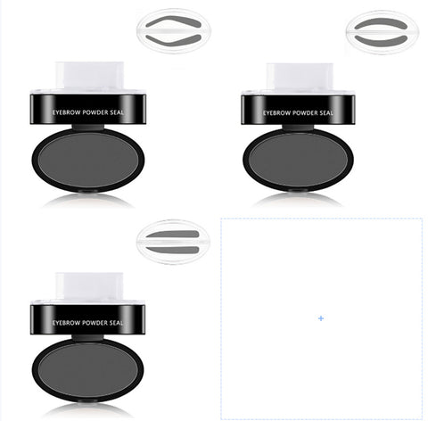 Kit Pochoir à Sourcils en Poudre Teinte Maquillage Professionnel Cosmétiques Imperméable Pochoir Rehausseur de Sourcils