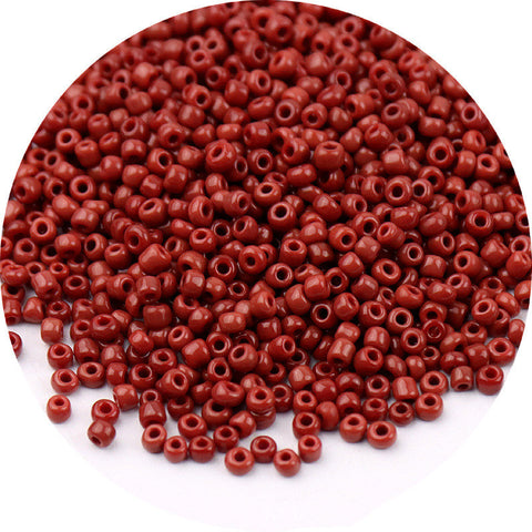 Perles de riz en verre peintes de couleurs mélangées