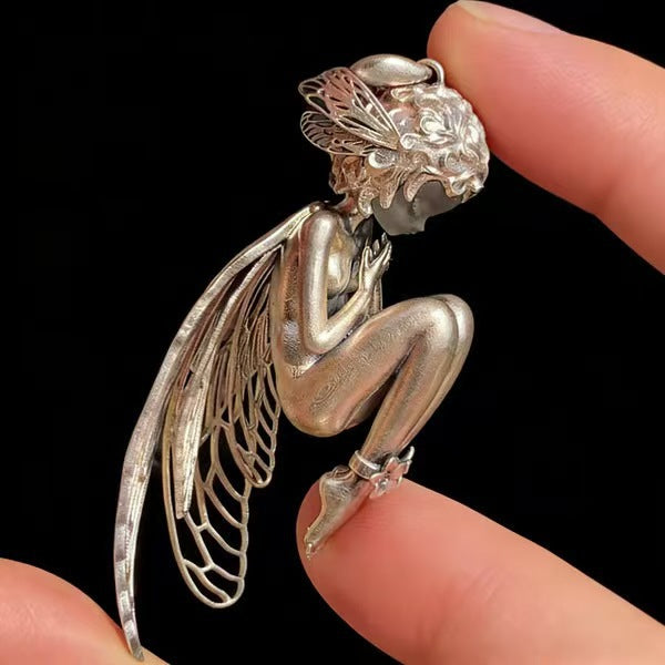 Buy Creative And Unique Angel Necklace Pendant online at Fashionner.