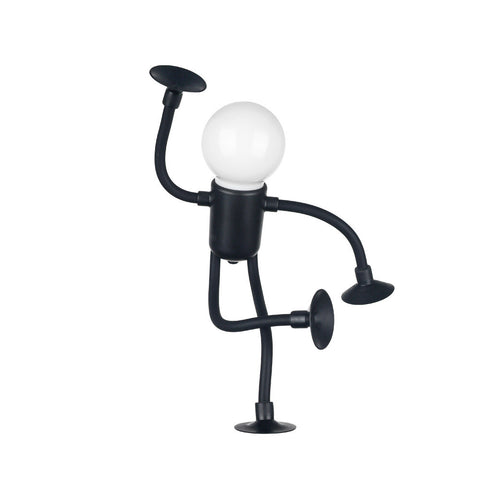 Veilleuse Sportif Rigolo Forme Modifiable Lampe Polyvalente Créative Originale Ornement Lampe de Bureau à Piles Bouton Ventouse