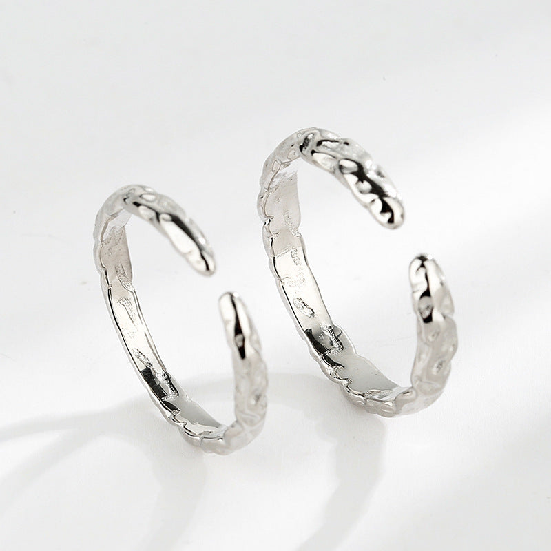 Sterling Silver Couple Ring Korean Male And Female Couple Ring