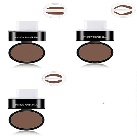 Kit Pochoir à Sourcils en Poudre Teinte Maquillage Professionnel Cosmétiques Imperméable Pochoir Rehausseur de Sourcils