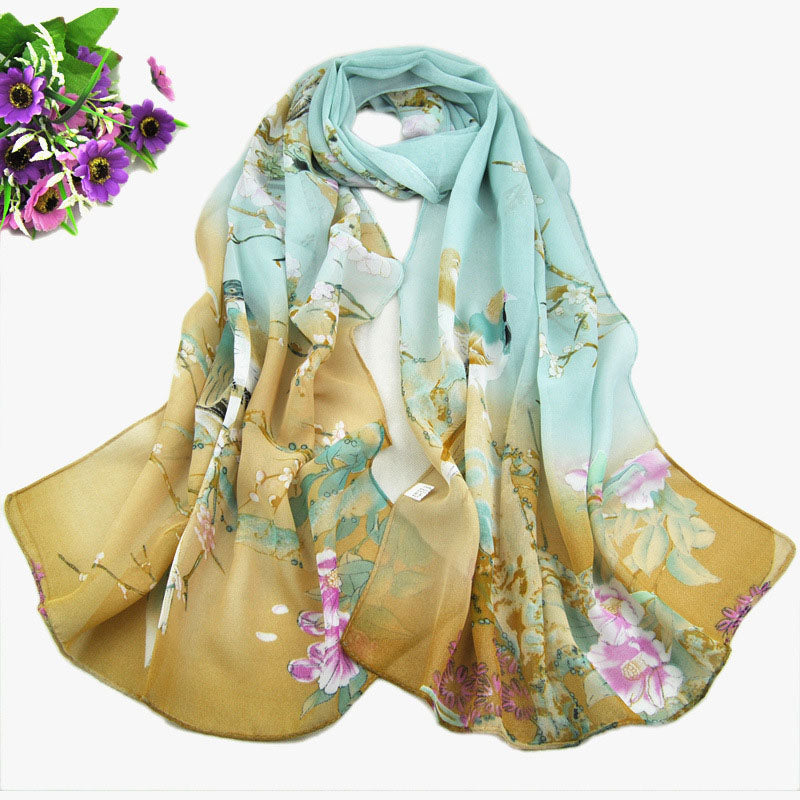 Buy Chiffon Printed Chiffon Scarf For Women online at Fashionner.