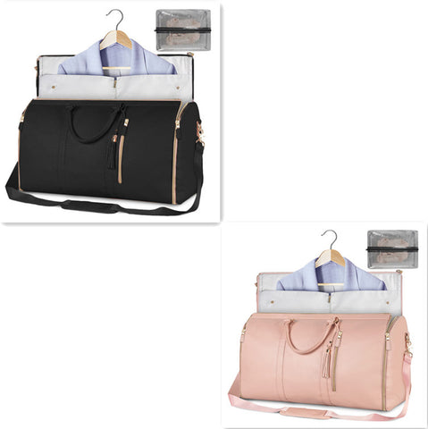 Sac de voyage polochon grande capacité, sac à main pour femme, sac à costume pliable, sacs fourre-tout étanches pour vêtements