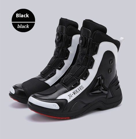 Bottes de moto longues, de montagne, de route, anti-dérapantes, de protection, tout-terrain, légères, pour les trajets quotidiens.