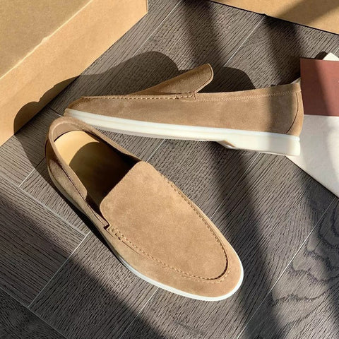 Mocassins Homme Été Décontracté Givré Chaussures Plates Chaussures de Conduite à Enfiler