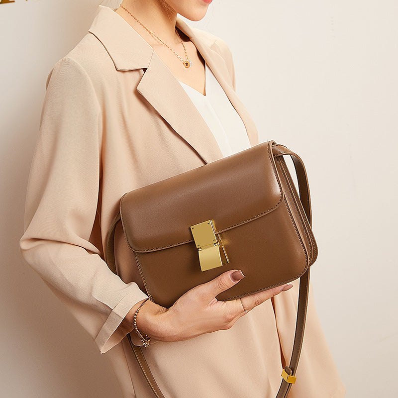 Women's Retro Leather Shoulder Messenger Bag - Fashionner