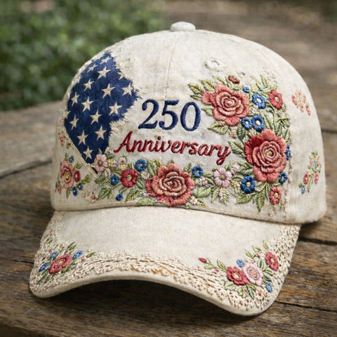Buy America's 250th Anniversary Rose 3d Printed Baseball Cap For Daily Travel And Independence Day Celebration online at Fashionner.
