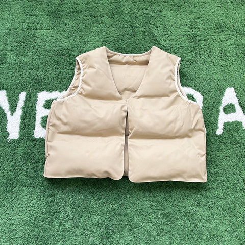 Loose Couples Wear Two-sided Vests In Autumn And Winter