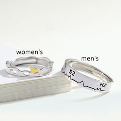 Couple Fashion Sterling Silver Ring