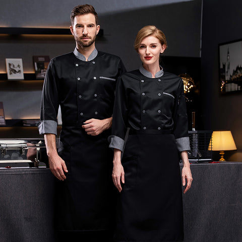 Medium Sleeved Long Sleeved Senior Chef Work Clothes For Men