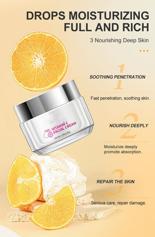 Crème Visage à la Vitamine C Produits de Soin pour la Peau