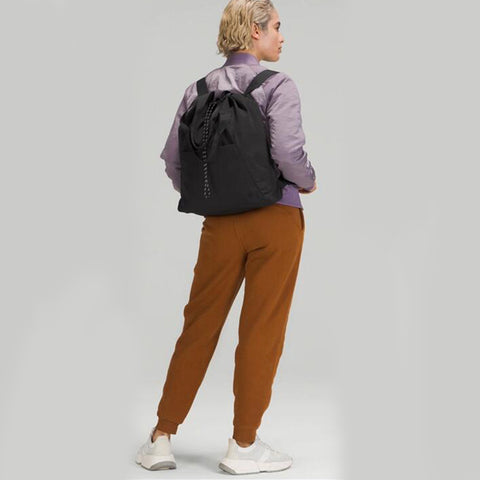 Sac à dos étanche avec cordon de serrage, sac à dos de sport, de fitness ou de yoga tendance pour femme, sac à bandoulière, sac de rangement pour le quotidien