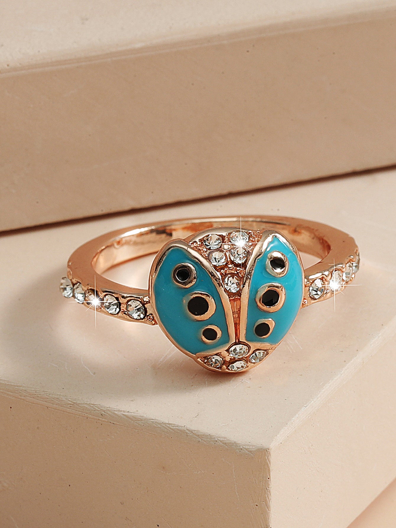 Yellow Gold Accessories Loose Beads Clavicle Chain Ring