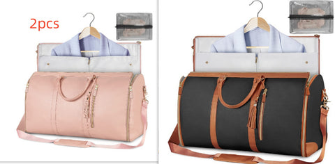 Sac de voyage polochon grande capacité, sac à main pour femme, sac à costume pliable, sacs fourre-tout étanches pour vêtements