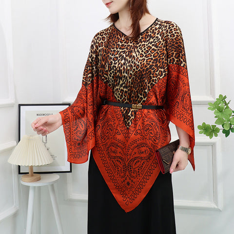 Artificial Silk Pullover Sunscreen Scarf Shawl - Fashionner