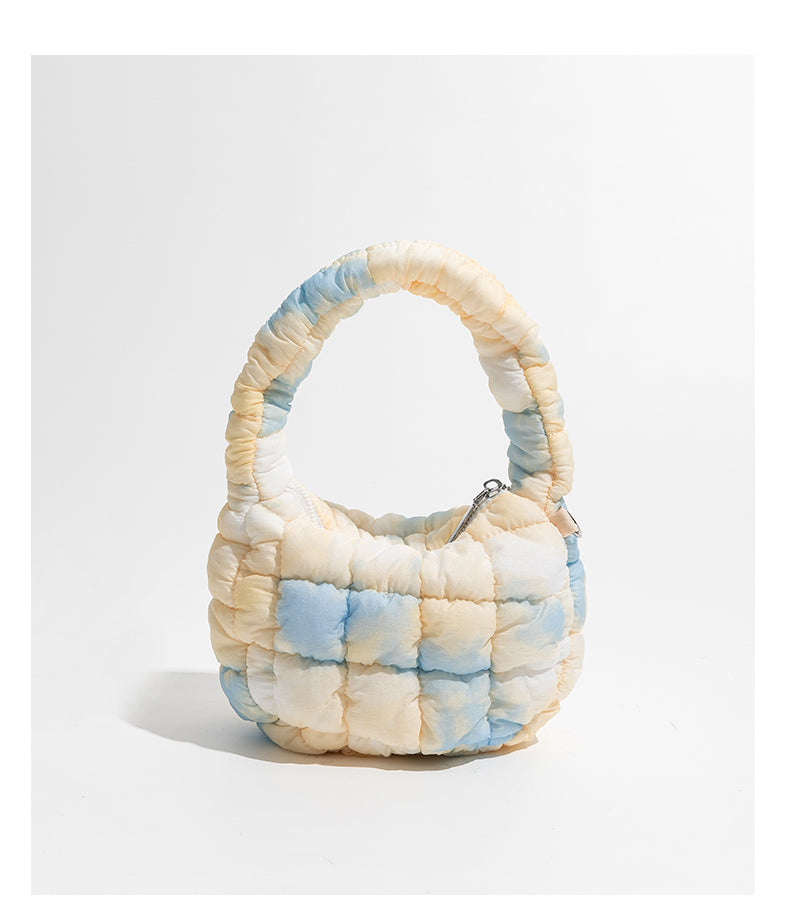 Cloud Bag Bubble Pleated Nylon Puff Handbag - Fashionner