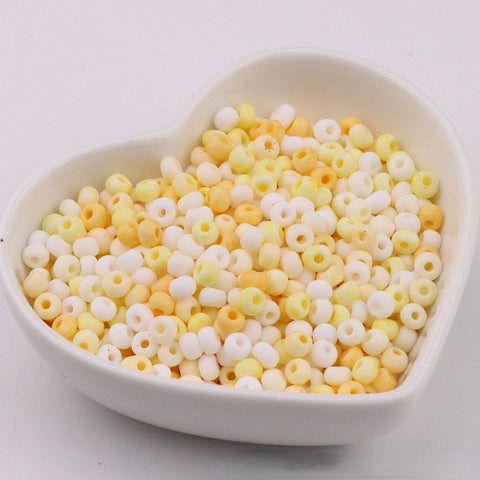 Perles de riz en verre Macaron Super Premium 4 mm