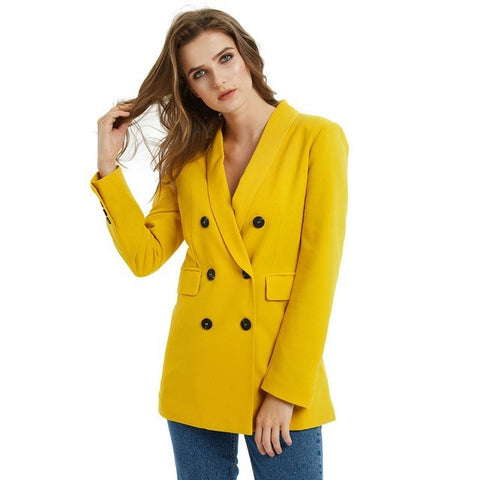 Blazer tailleur pour femmes Manteau long de bureau