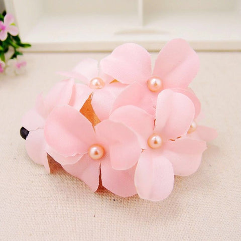Accessoires de cheveux en tissu faits main à six fleurs pour femmes