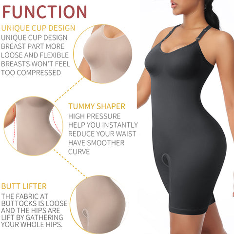 Buy Bodysuit Shapewear Women Full Body Shaper Tummy Control Slim online at Fashionner.