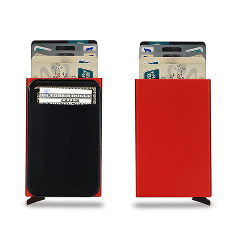 Porte-cartes métallique portefeuille intelligent