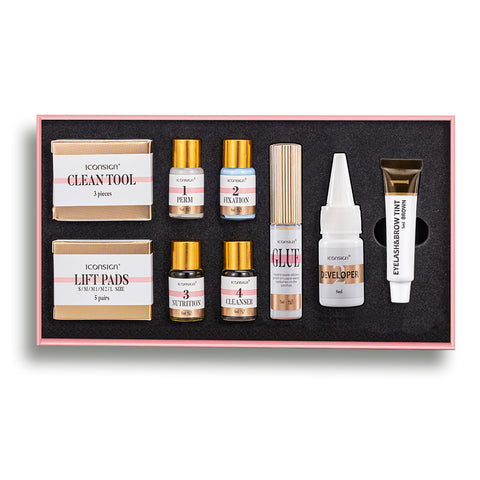 Kit de teinture pour cils et sourcils ICONSING - Rehaussement de cils et lamination des sourcils - Outils de maquillage