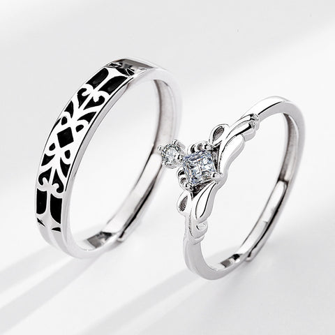 Bague de couple Princesse et Chevalier