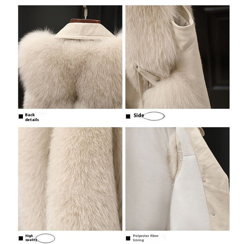 Gilet en fourrure Manteau court Automne et hiver Nouveau Patchwork Blouson en fourrure de renard d'hiver Femme Manteau court en fourrure artificielle Élégant Gilet chaud féminin