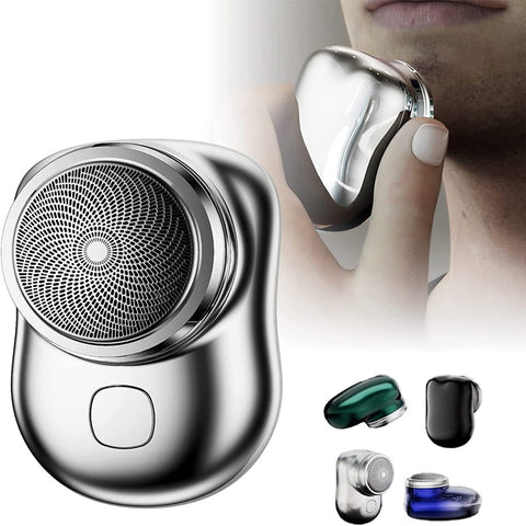 Mini rasoirs électriques portables sans fil pour le visage, rechargeables par USB, rasoir électrique humide et sec indolore, petite machine à raser pour hommes