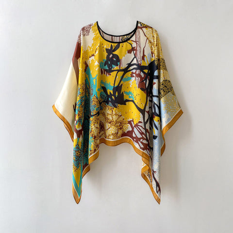 Silk Scarf Artificial Silk Sunscreen Scarf For Women Pullover Shawl - Fashionner