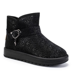 Snow Boots Women Winter Fleece-lined Thicken One Pedal Cotton Shoes Women Ankle Boots - Fashionner