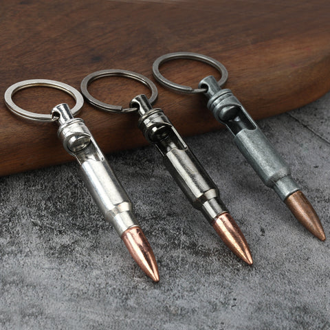 Porte-clés en métal Ouvre-bouteille Balle Pendentif créatif