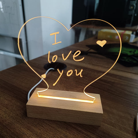 Buy Creative Note Board Creative Led Night Light Usb Message Board Holiday Light With Pen Gift For Children Girlfriend Decoration Night Lamp online at Fashionner.