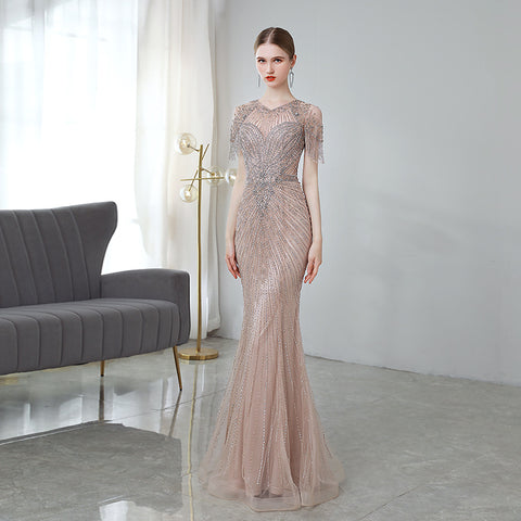 Robe de Soirée Sirène de Luxe pour Dames, pour Banquet